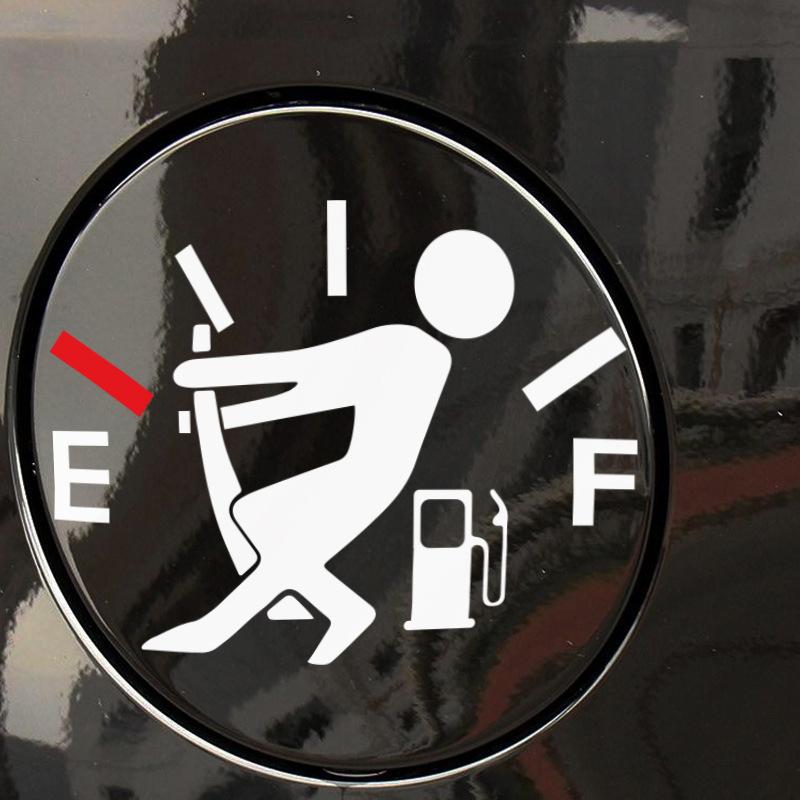 1 шт. забавные наклейки на автомобиль, наклейка с высоким расходом газа, указатель уровня топлива, пустые наклейки, водонепроницаемые наклейки на автобак для стайлинга автомобиля
