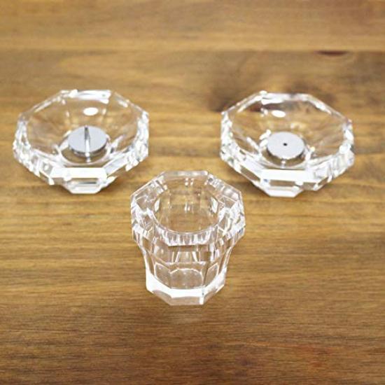 5-piece Crystal Buddhist Altar Set, Omoide No Akashi, Buddhist Altar Accessories for Home Memorials, Clear