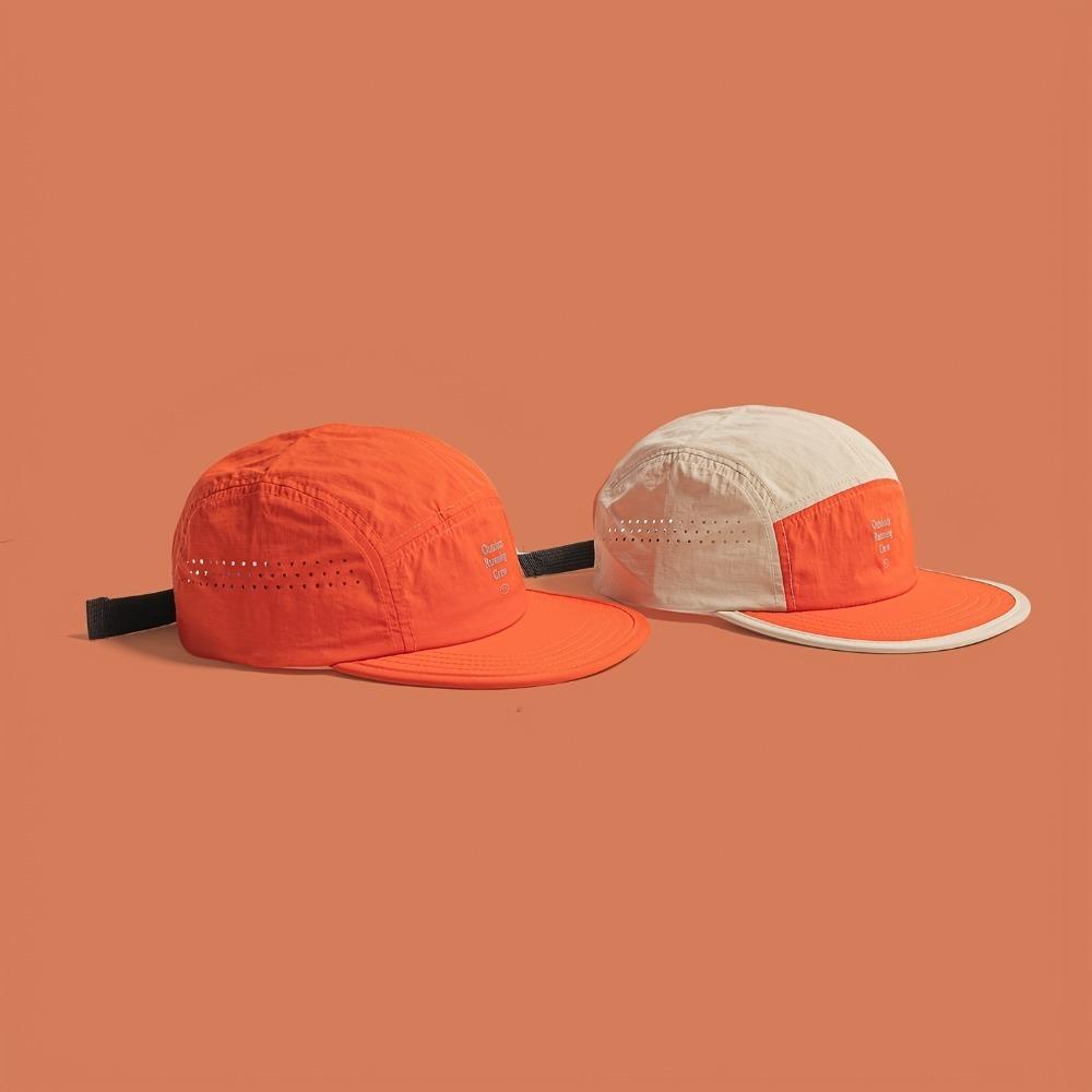 American Retro Color-Blocked Quick-Drying Hat Unisex Summer Lightweight And Breathable Peaked Cap Outdoor Sunshade Baseball Caps
