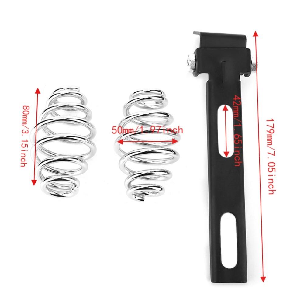 Support Bracket Coil Springs Mount Chrome Coil Motorcycle Solo Seat Kit For Custom Motorcycle