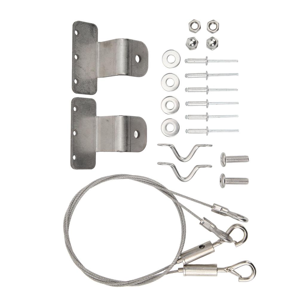 2 Pcs Hatch Latch Door Lanyard Cable Adjustable 304 Stainless Steel Wire Rope Sling Cable for RV Yacht