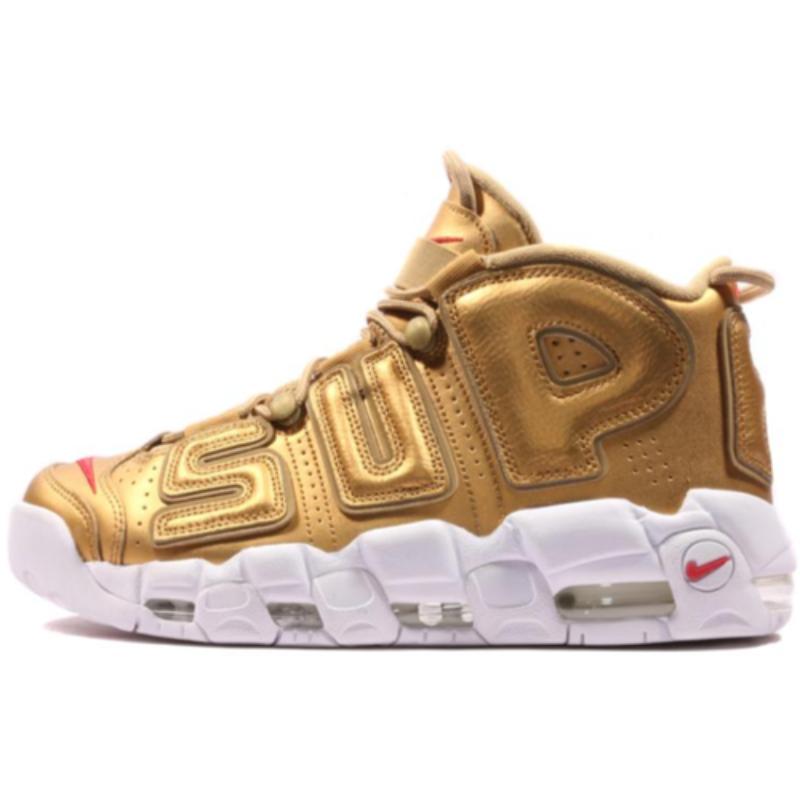 Nike Air More Uptempo Supreme Suptempo Золотой Винтажный Баскетбольный 902290-700