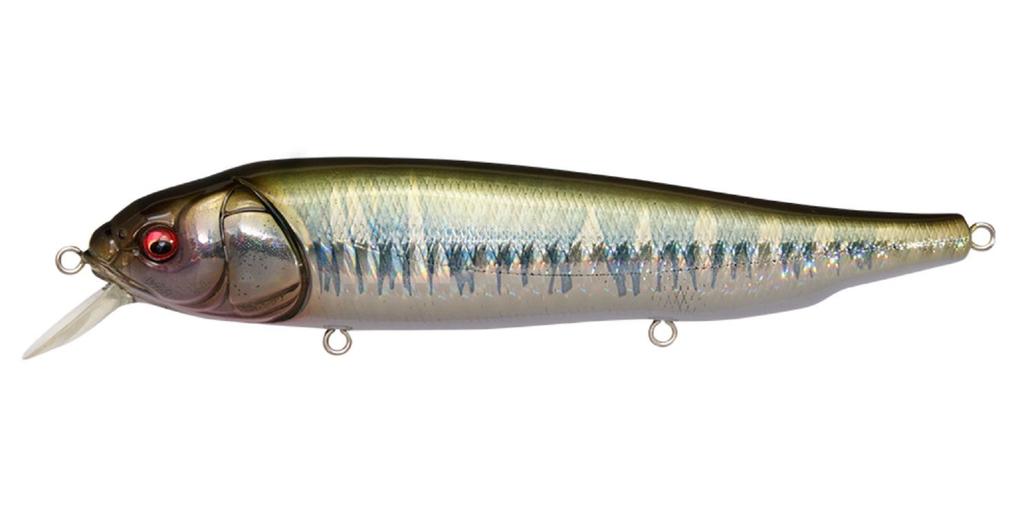 Megabass Низкочастотный динамик Lates Feeding 120 мм с плавающей приманкой GG Hasu Red Eye (1622 г.)