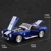 1:24 1965 Shelby Cobra Кабриолет Родстер Модель Симуляция Звук Свет Вытягиваемое Колесо Амортизация Подарок Мальчику на День Рождения