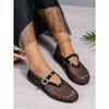 Large Size Mesh Casual Sandals Women Summer Mesh Breathable One Buckle Flat Sandals