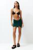 Women's Pareo Fashion New Season Green Mini Knitted Tied Pareo