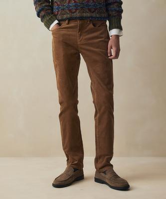 BROOKS BROTHERS Узкие вельветовые брюки с 5 карманами 15W (Верблюд) (Bbpcmf09235Ew)