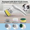 Электрическая вращающаяся чистящая щетка, перезаряжаемая конструкция, мощный двигатель, чистящая щетка с 3