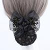 Chiffon Hairnet Cover Retro Horsetail Clip Elegant Hair Net Bag  Flight Attendant