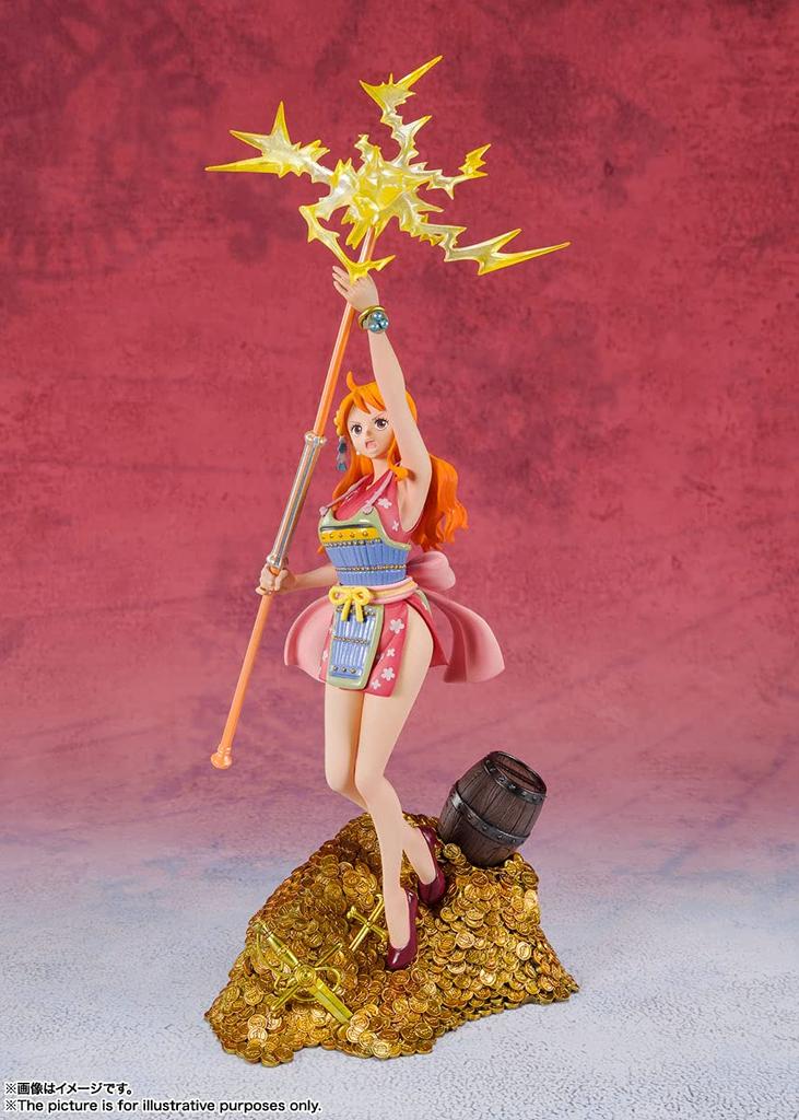 TAMASHII NATIONS Figuarts ZERO ONE PIECE Nami WT100 Памятная фигурка Эйитиро Оды Оригинальная иллюстрация великого пирата Сто просмотров 280 мм Окрашенная