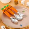 Детская ложка, вилка для кормления малышей, многоцелевая еда, лапша, ложки для кормления, безопасная детская посуда для пищевых продуктов