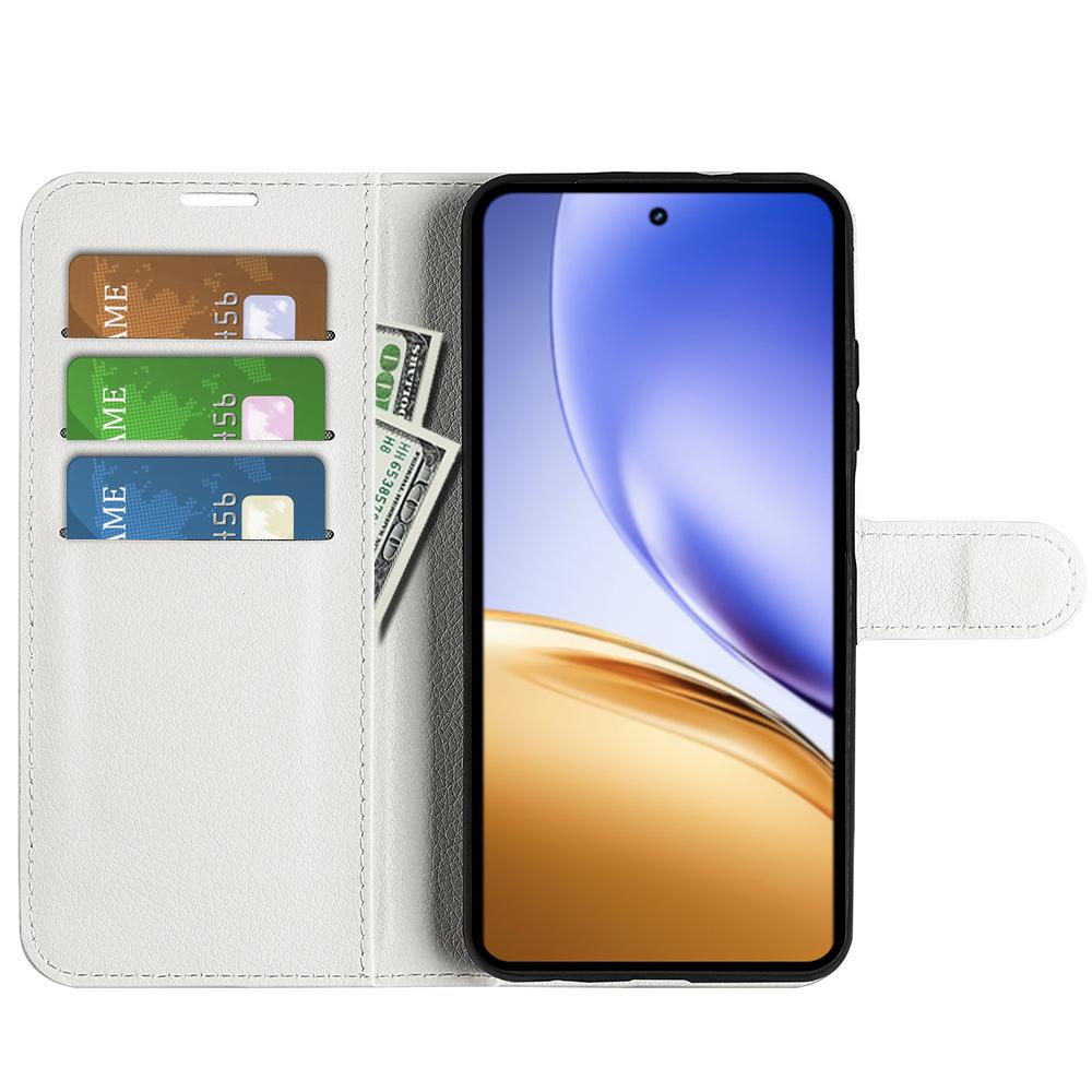 Для Realme 14 5G Чехол Текстура личи Противоударный Кожаный Чехол-кошелек для телефона