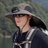 Дышащая Солнечная Охлаждающая Кепка-Вентилятор со Съемной Защитой Шеи Широкими Полями Наружная Рыболовная Кепка Для Пеших Прогулок, Кемпинга, Повседневного Использования