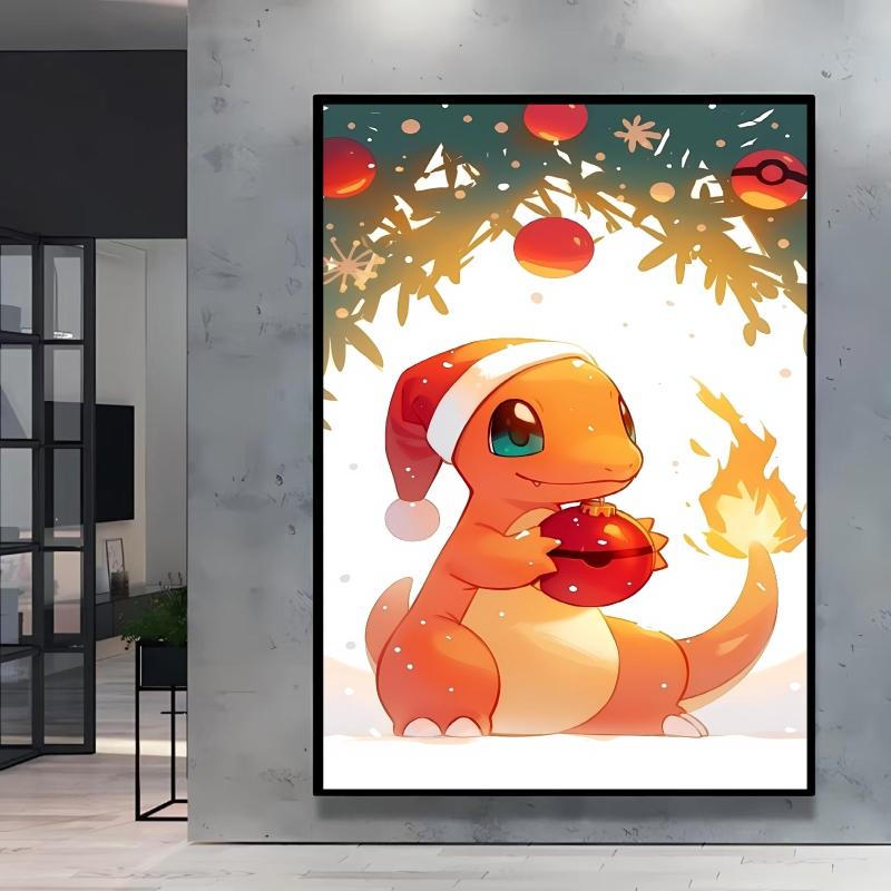 Anime Canvas Painting HD Prints Pikachu Posters Cartoon Character Picture Living Room Wall Decoration Christmas Gifts