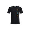Fun Logo Print Training Sports Crew Neck T-Shirt Men Tops Black 1366420-001