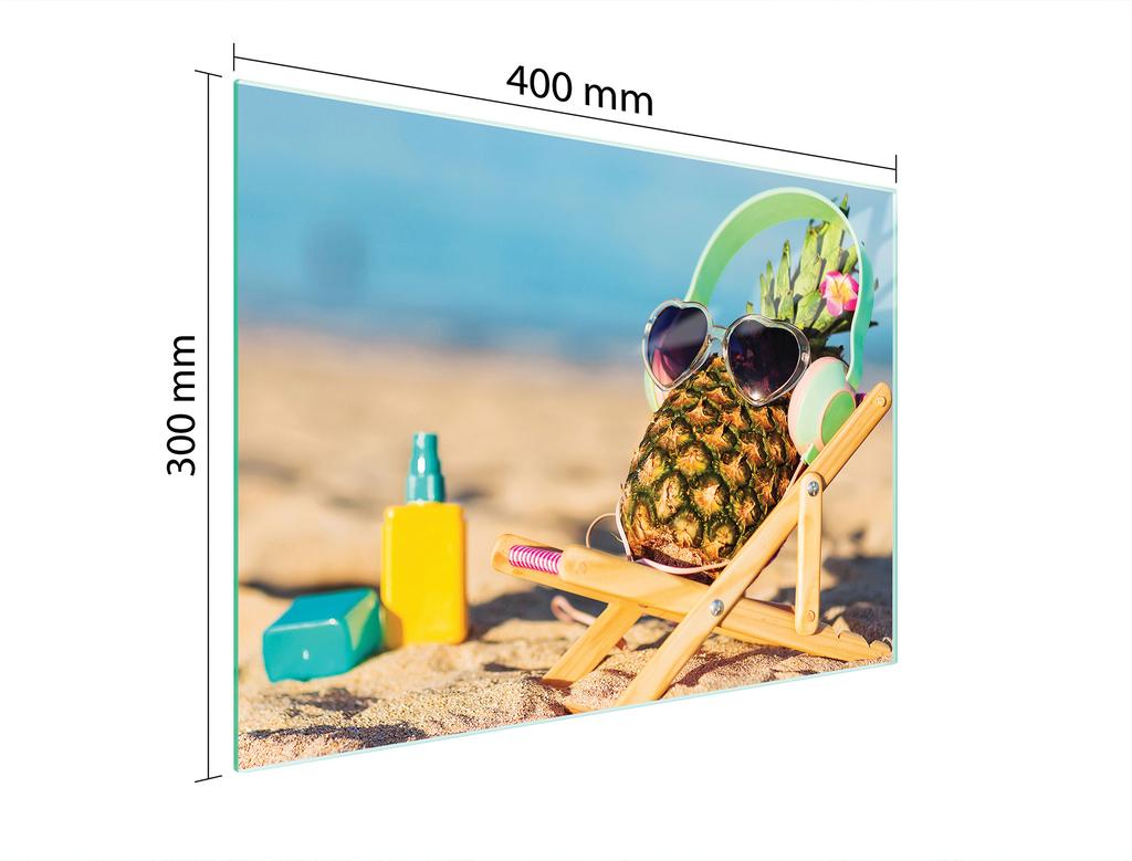 SZKLANA DESKA DO KROJENIA 40x30 ANANAS
