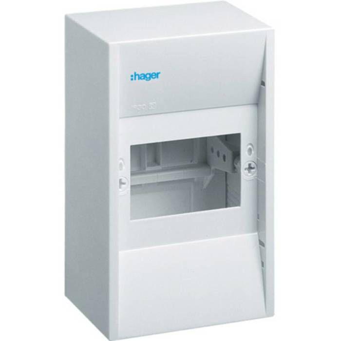 Coffret de distribution - HAGER - GD104N - 1 rangée - 13 modules - Pré-équipé