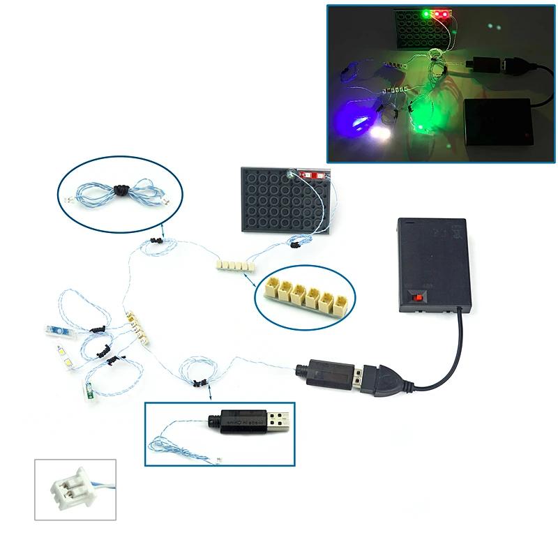 Moc Accessorie Signal 1.35pin Led Light High-tech City Street DIY 25cm Remote Control  Lamp Pin Port Compatible Building Block