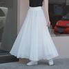 Petite White Chiffon Double-Layer Fairy Beach & Dance Skirt