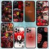 Чехол для телефона F-Fer-raris для iPhone 1716 15 14 13 Pro Max 11 12 Mini X Xs XR Черный силиконовый чехол