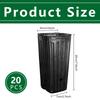 Iceyyyy 20-Pack 3.5-Inch Deep Plastic Nursery Pots with Drainage Vents - Premium Anti-Skid Seedling Grow Containers for Indoor Outdoor Garden Plants