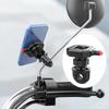 Universal Quick Release Motorcycle Electric Moto Bike Phone Holder Navigation Support Rearview Mirror Mount Clip Gps Brackets