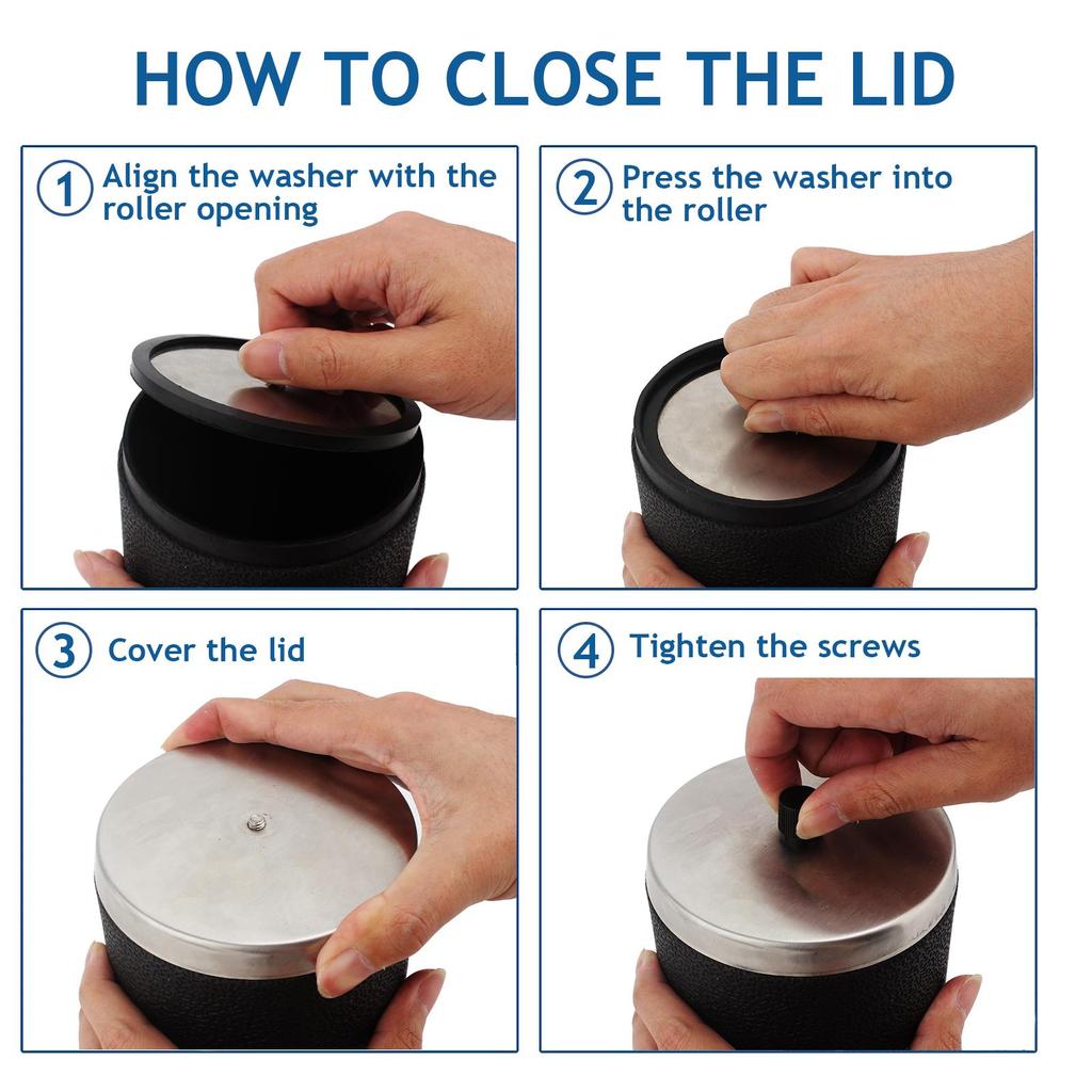 Hobby Rock Tumbler Machine - Single Drum Jewelry Polisher (Single Barrel) Mini Ring Polishing Machine