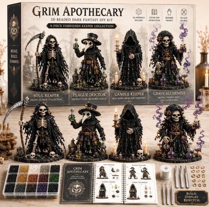 New 3D Beaded Figurine Kit Ideal DIY Gift Set with Beautiful Packaging for Craft Lovers