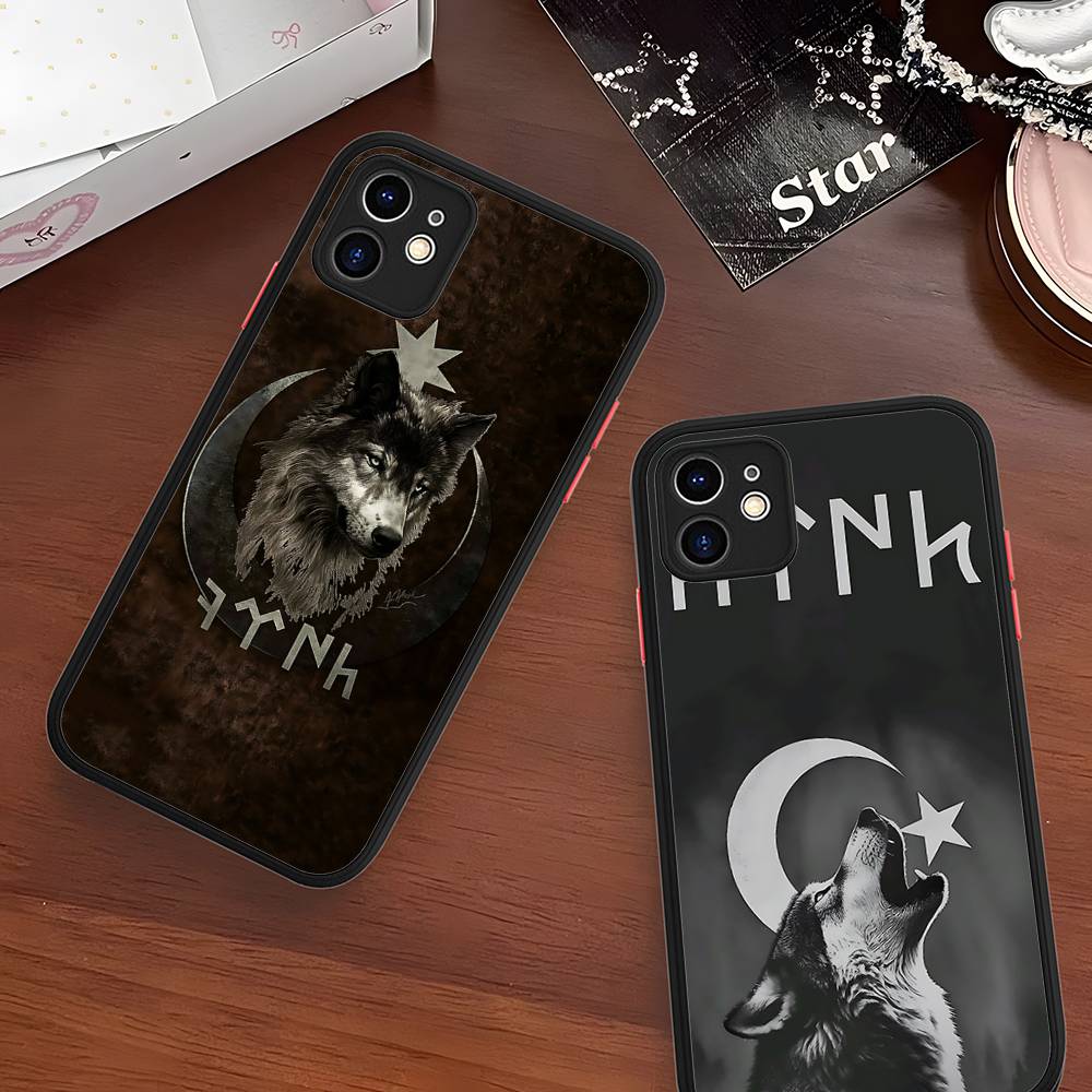 Чехол для телефона Turk Wolf Turkey Flag для IPhone 16e 16 15 14 13 12 11 Pro Max X XS Max Plus Матовый Прозрачный