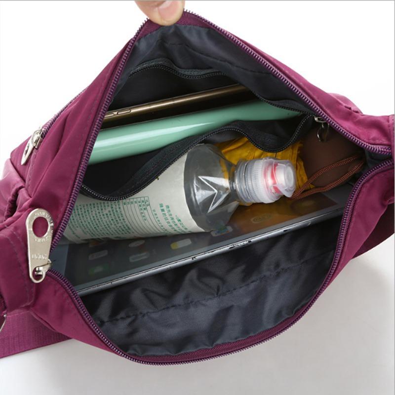 Повседневные нейлоновые водонепроницаемые сумки через плечо на молнии, женские сумки Оксфорд, парусиновые сумки через плечо, кошельки, сумки Bolso Mujer