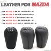 Кожаная ручка переключения передач 10 мм для MAZDA 3 BK BL 5 CR CW 6 II GH CX-7 ER MX-5 NC III 23 MT 5/6-скоростной рычаг шаровой шарнир автомобильные аксессуары