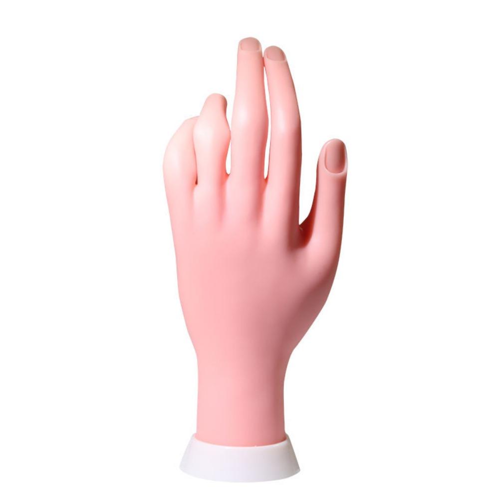 Bendable Nail Practice Hand Flexible Positioning Fake Hand Mannequin Hand Manicure Practice