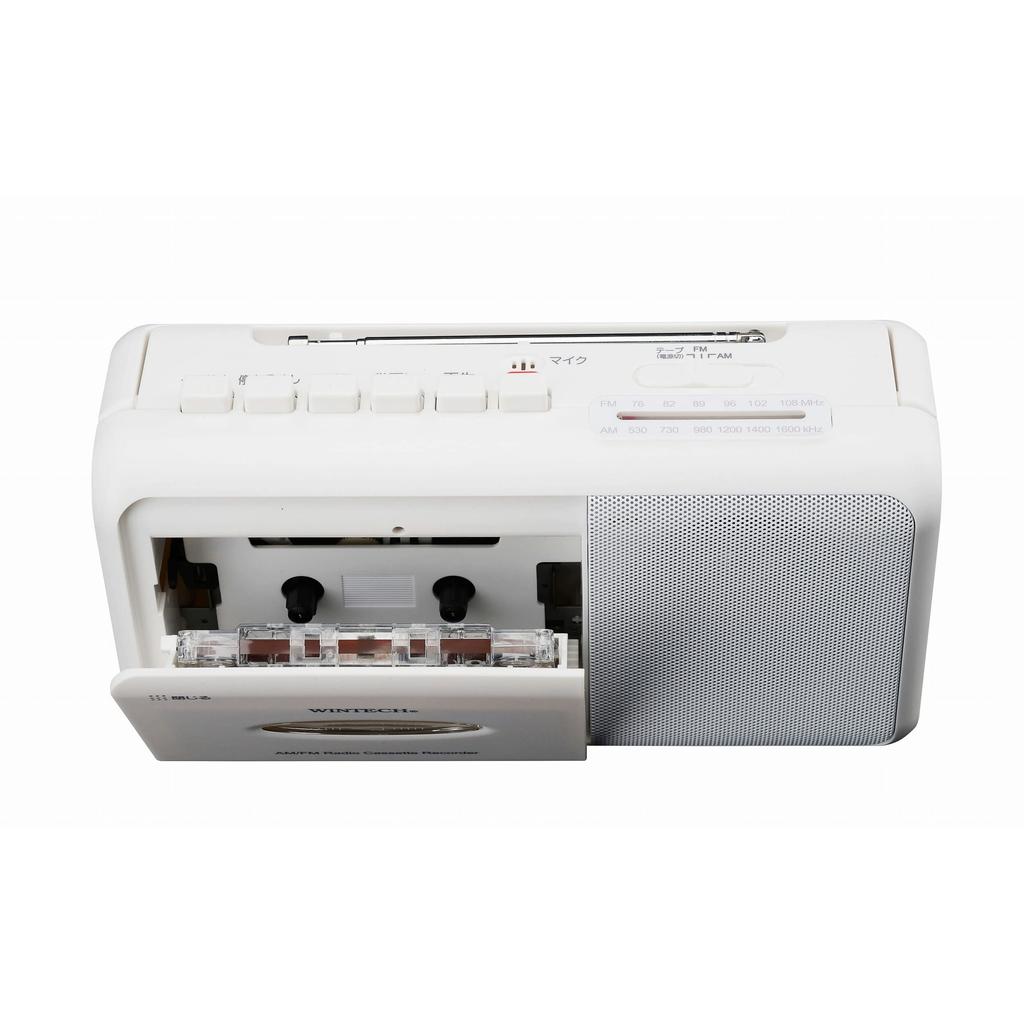 WINTECH Mono Radio Cassette Player White SCT-M110