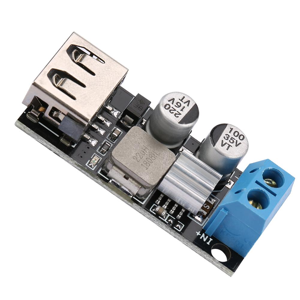 Понижающий модуль питания DC-DC, 12В 24В 6В 32В до 5В, быстрая зарядка USB QC3.0