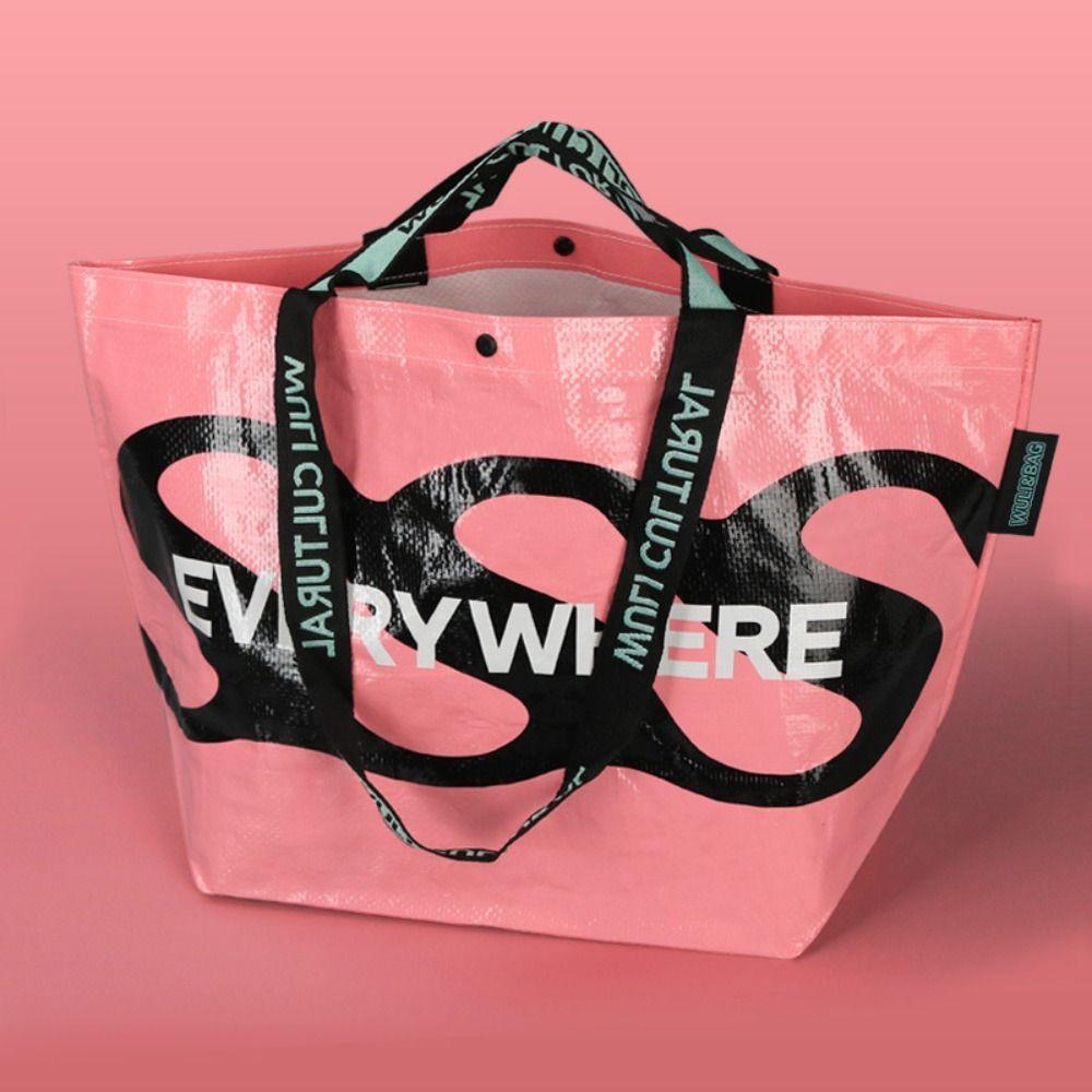 Ручная сумка-тоут большой вместимости, упаковочная сумка для хранения, креативная плетеная сумка-шоппер