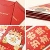 6 шт. китайские новогодние красные конверты с рисунком дракона хорошие благословляющие буквы традиционные китайские красные конверты