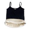 Women Sleeveless Thermal Tank Top Spaghetti Strap Fleece Lined Underwear Top Warm Camisole Base Layer