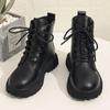 Shoes for Women 2024 High Quality Front Lace-up Women's Boots Fashion Round Toe Modern Boots Women Hot Sale Solid Ankle Boots