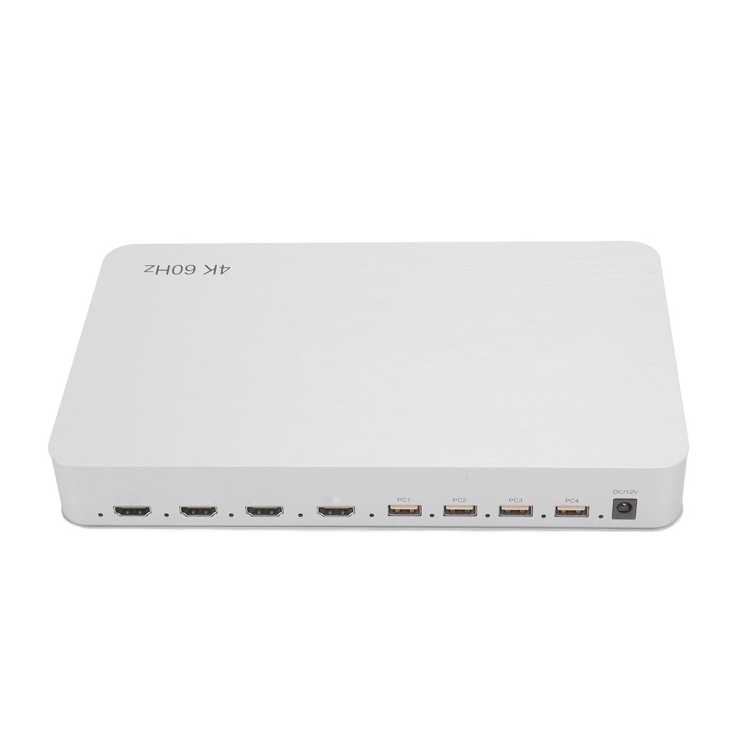 KVM Switch 4x1 4 Ports Support 4K At 60Hz 2K At 120Hz 4 In 1 Out HD Multimedia Interface KVM