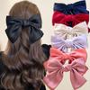 Fashion Large Ribbon Bow Hair Clips For Women Trendy Satin Bowknot Hairpins Cute Ponytail Barrettes Ladies Hair Accessories Gift