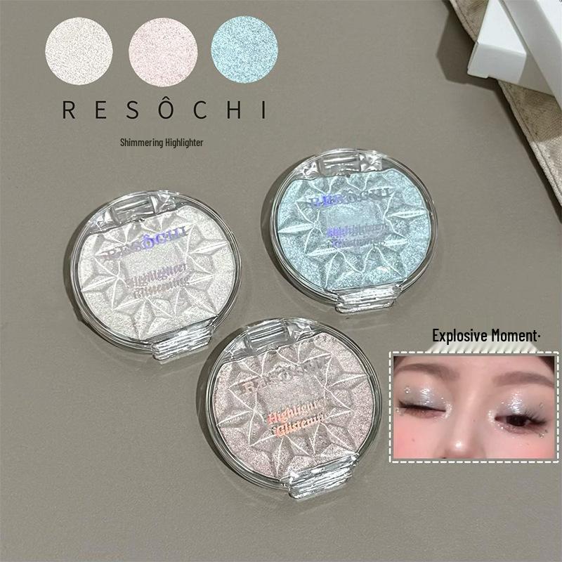 Хайлайтер & Консилер под глаза RESOCHI Ocean Blue с алмазной пылью