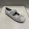 Flat-bottomed Bow Mary Jane Ballet Shoes, New Elastic Casual Versatile Niche Women's Shoes In Autumn 2025