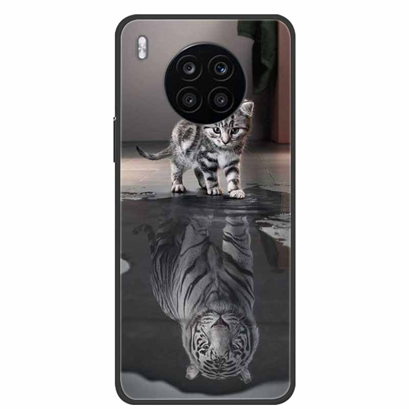 For Honor 50 Lite Case Shockproof Soft silicone TPU Back Cover For Huawei Honor 50 Lite Phone Cases Honor50 Lite Cute Cartoon