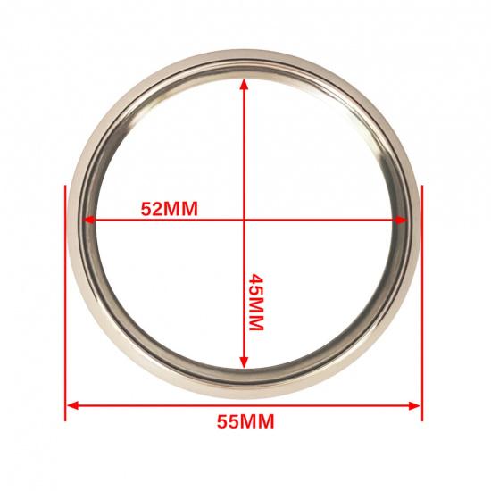 ELING Silver or Black Stainless Steel Bezel for 52mm/85mm Car Motorcycle Gauge