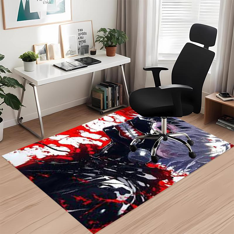 Tokyo Ghoul Printed Carpet, for Office Chair Living Room Bedroom Kitchen Room Decor Gifts.