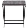 vidaXL Klapphocker Poly Rattan Braun