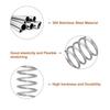 uxcell Compression Coil Springs, 0.8mm Wire Diameter, 9mm Outer Diameter, 35mm Free Length, 304 Stainless Steel, for Repairs, Experiments, Industrial