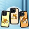 Мультяшный чехол для телефона с мишкой Рилаккума для iPhone 17 16 15 14 13 12 11 Air Plus Pro Max Мягкая задняя крышка