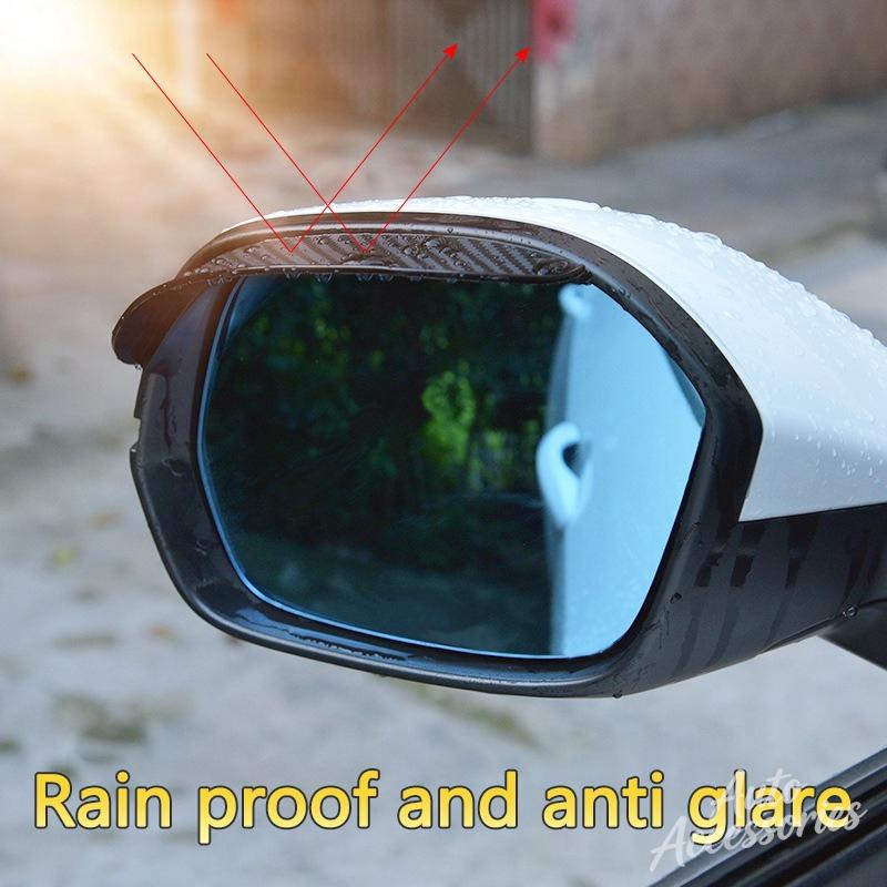 DZBW6 Car Rear View Mirror Rain Eyebrow Stickers Carbon Fiber Accessories For BMW M Sport M2 M3 M4 M5 M6 E46 E90 E60 E39 E36 F20 X3 X6