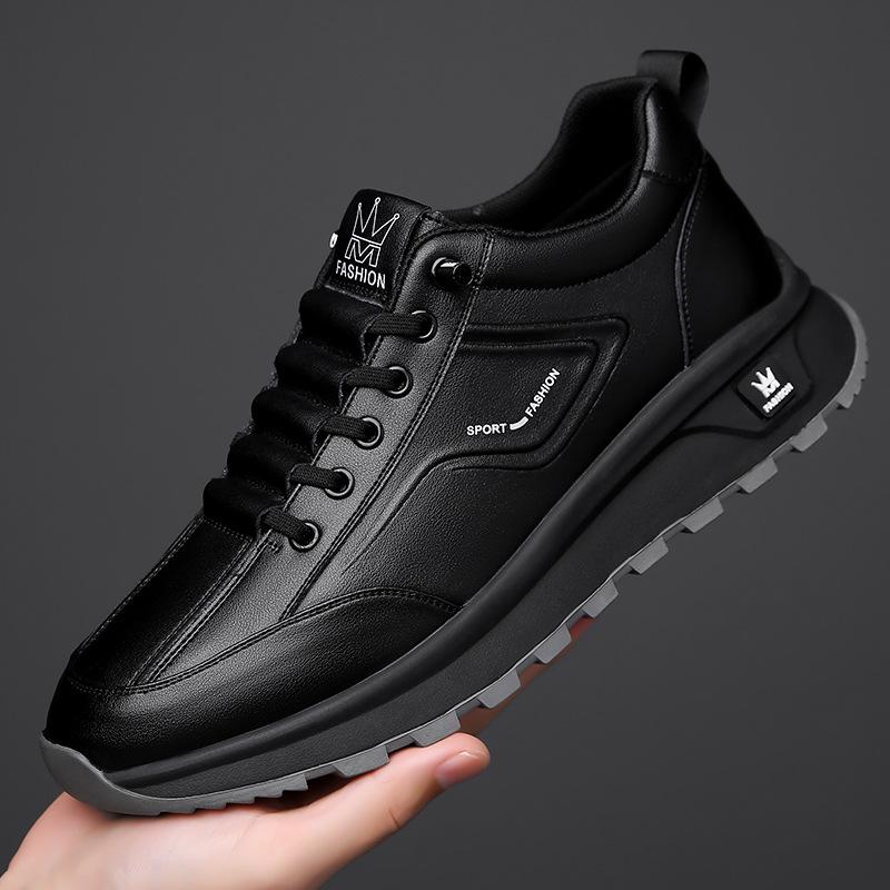 Весна Осень Новые Туфли для Мужчин Натуральная Кожа Повседневная Спортивная Обувь Уличная Мода Дизайнерские Кроссовки Из Коровьей Кожи
